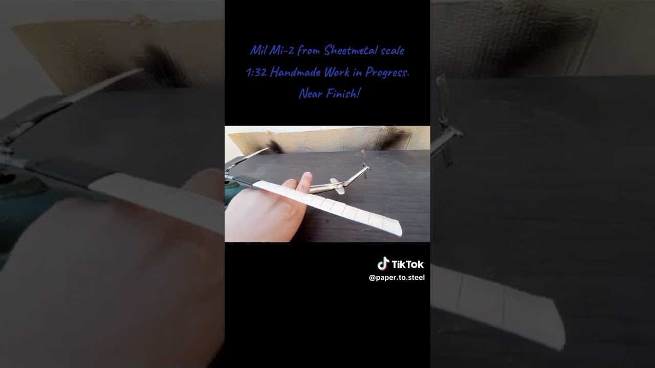 Sheet metal Airplane Helicopter Mi-2 from Sheetmetal scale 