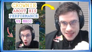 LR Crownie About His Performance vs MKOI in LEC 👀