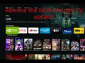 Remove the NEW Nvidia Shield Android TV update.