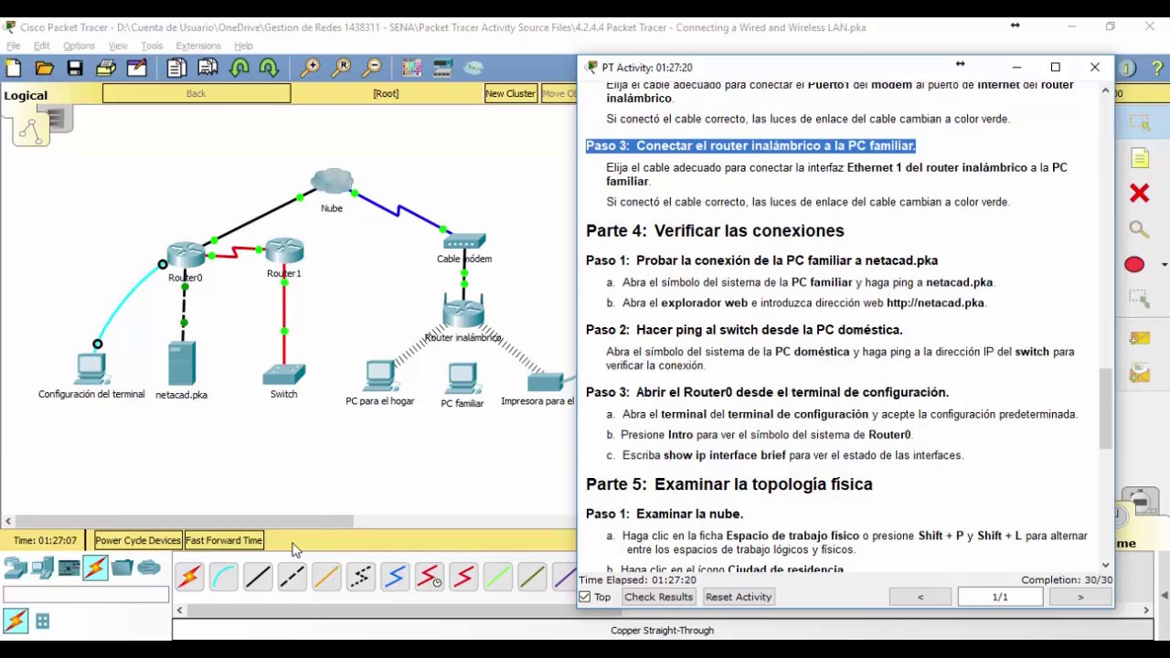 4 2 4 4 Packet Tracer Connecting a Wired and Wireless LAN By AJ - YouTube
