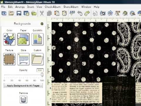 All About Backgrounds in MemoryMixer