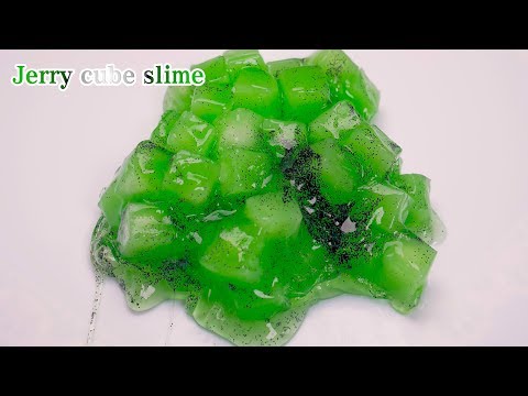 ☁ASMR/音フェチ☁キウイ＆ブドウ？の シャキシャキスライム☁Kiwi & Grape Jelly Cube Slime｜ASMR Sora