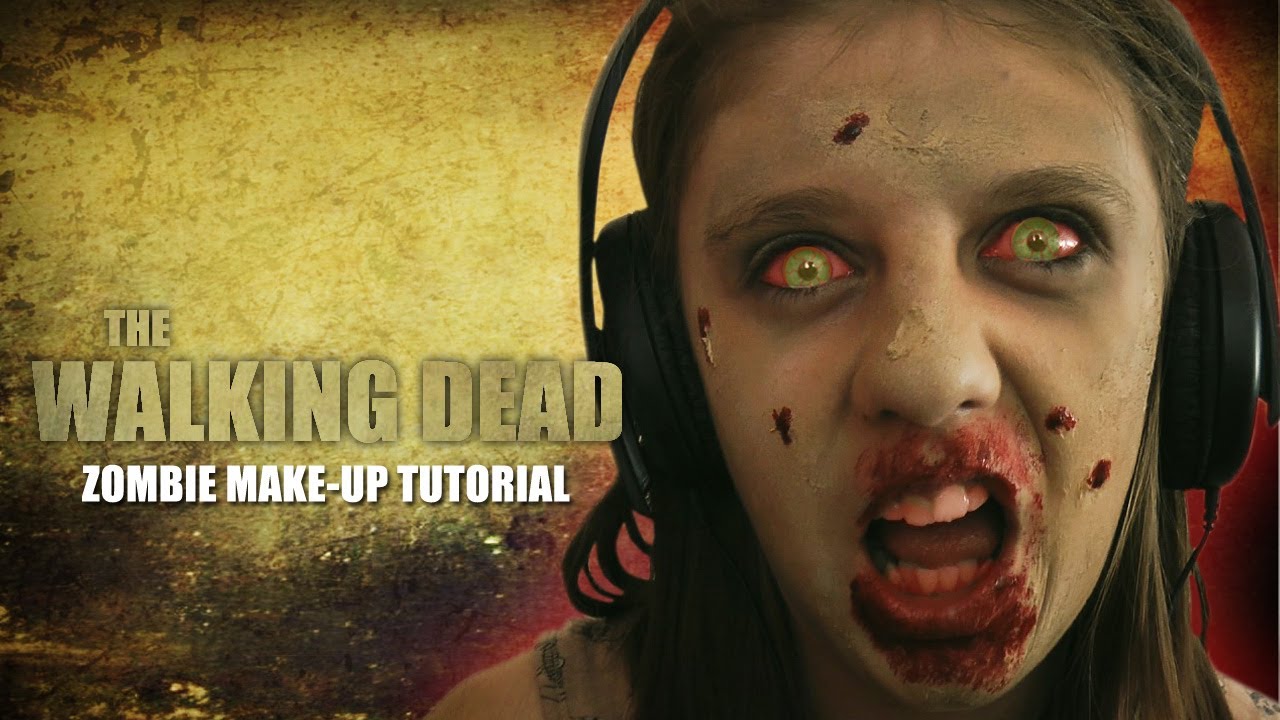 Zombie Makeup Tutorial Walking Dead Style EASY To Follow YouTube