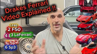 Drakes Ferrari collection valuated !! Special Ferraris on fire #janice #drake #ferrari #f50