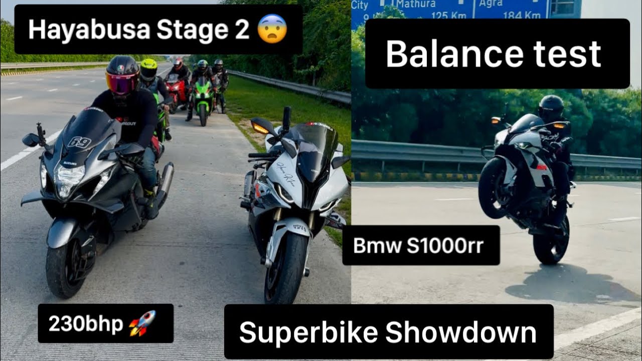 BMW S1000RR vs Hayabusa Stage 2 | Acceleration Test & POV | Superbike Showdown