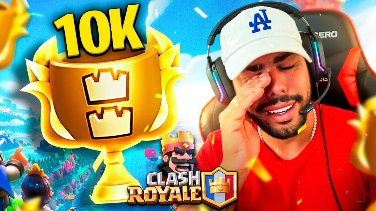 DEPOIS DE 10 ANOS  * 10 MIL TROFÉUS 🏆 * Clash Royale 