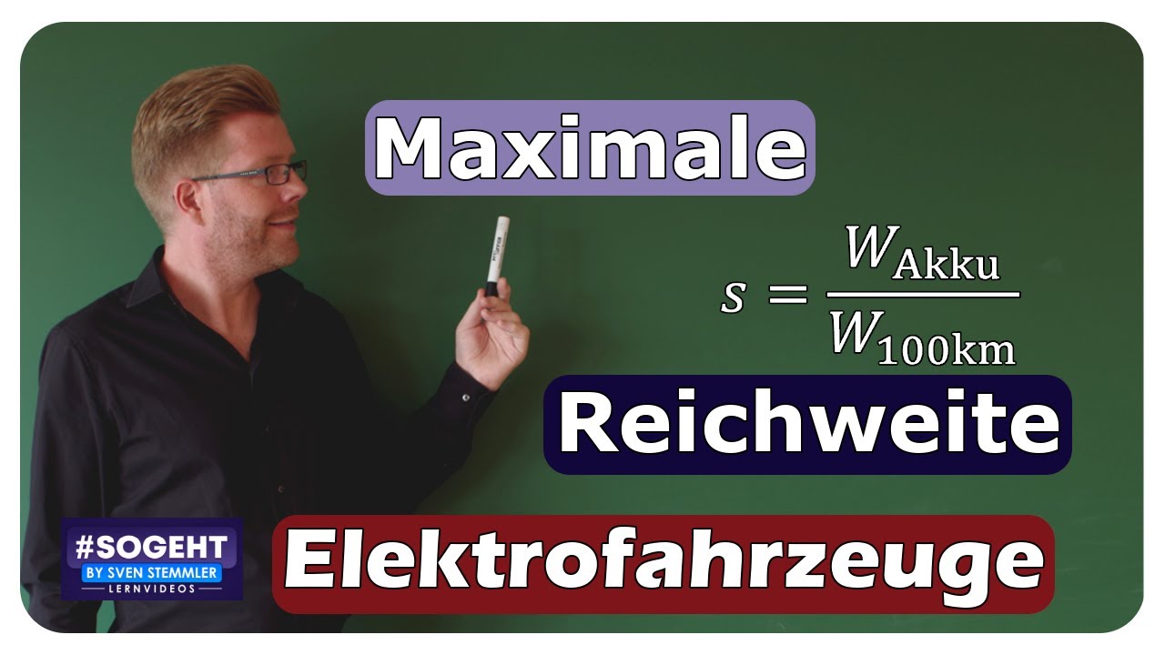 Vorschaubild zum Lernvideo "Elektromobilität einfach erklärt: Wie du die maximale Reichweite deines Elektrofahrzeugs ermittelst"