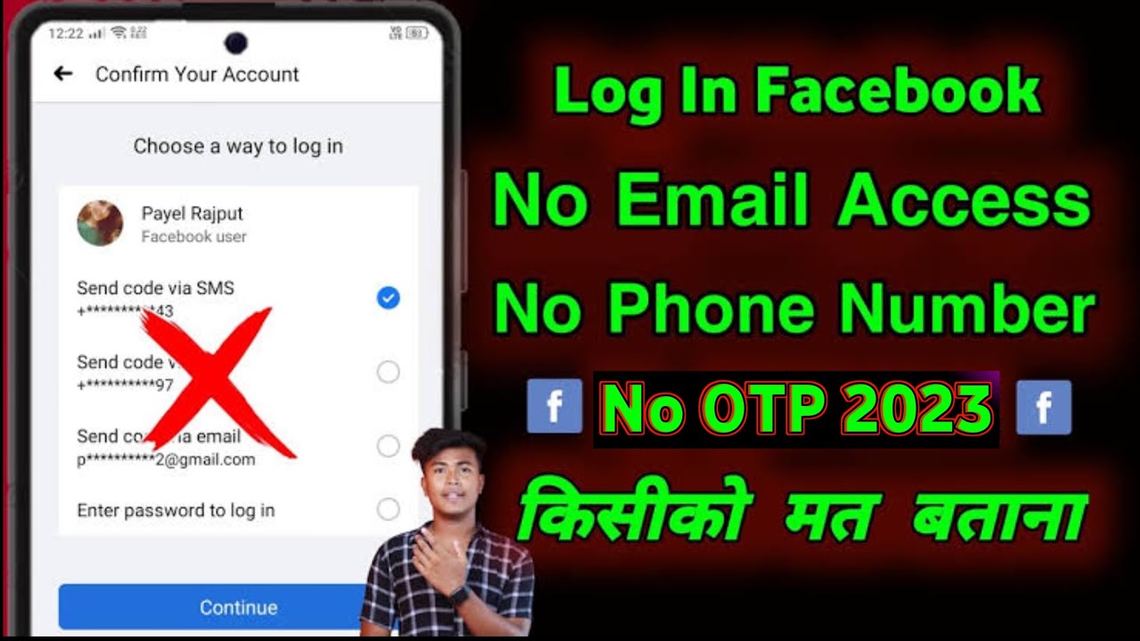 How To Login Facebook Account Without Email And Phone Number 2023 | Technicalpapan