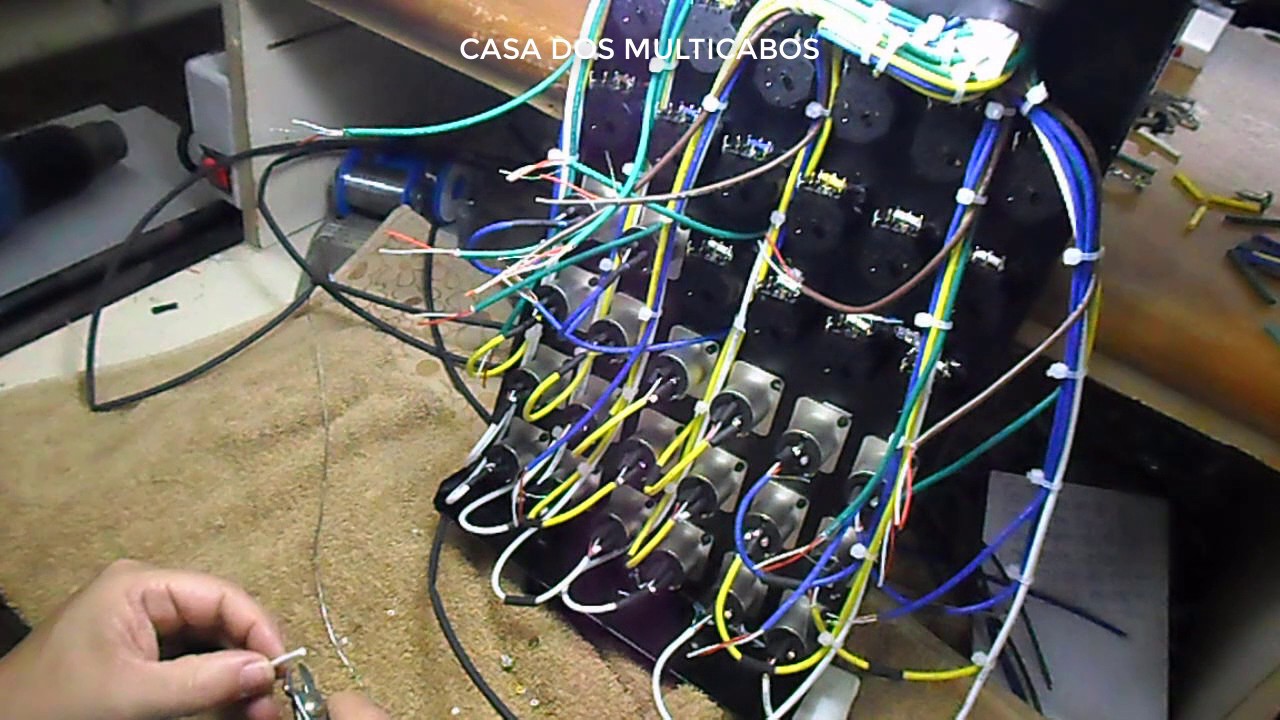 APRENDA COMO MONTA MEDUSA COM MULTICABO DE 36 VIAS PARA ÁUDIO- PARTE 5