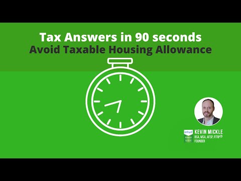 Clergy Housing Allowance | Tax Answers in 90 seconds | Mickle & Associates, P.A.