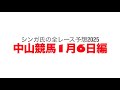 1月6日中山競馬【全レース予想】2025サンライズS