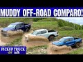 Toyota tacoma vs ford ranger raptor vs chevy colorado zr2 bison midsize battle