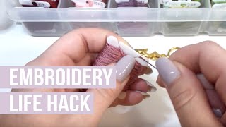 QUICK and EASY way of splitting embroidery thread - Stitching Sabbatical