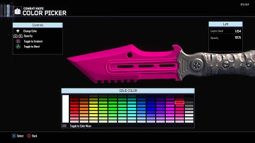 Bo3 how to make a fade knife