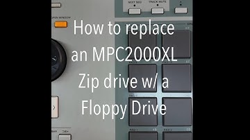 How to replace an MPC2000XL Zip drive with a floppy drive