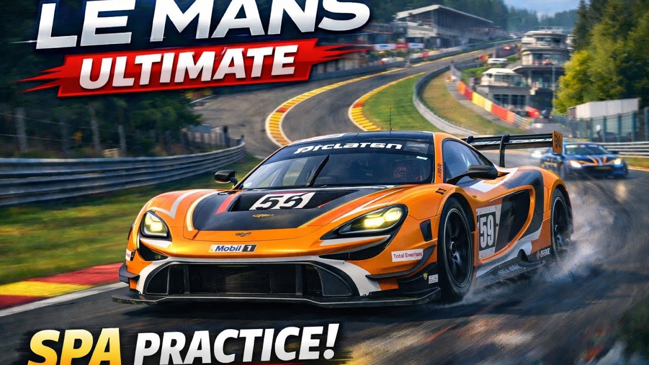 LMU McLaren 720S LMGT3 Evo SPA Trening