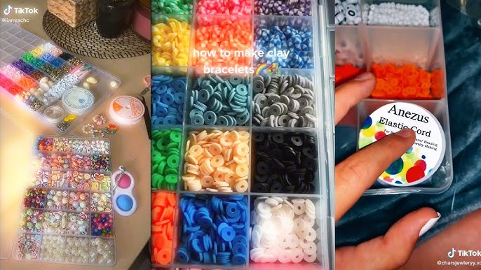 😍 Satisfying Clay Bead Bracelet Tiktok Compilation #1 💞 Bead Organization  Shorts and Tiktoks 