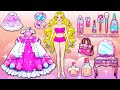 Học Làm Búp Bê Giấy - Trang Điểm Phong Cách Tiên Cá Cho Cô Dâu Rapunzel - Câu Chuyện Của Barbie