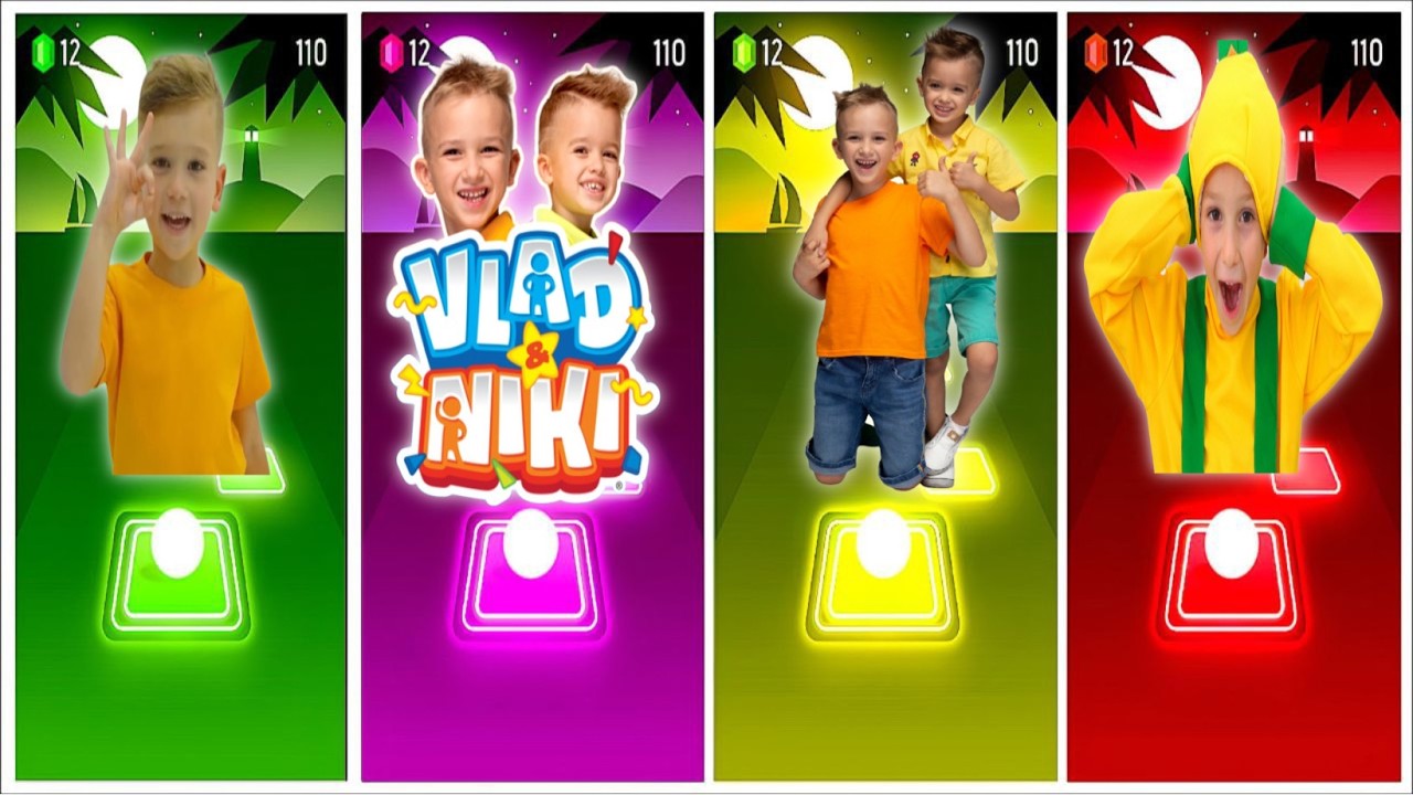 Vlad & Niki — coffin dance song (cover)🎶 TILES HOP EDM RUSH Part 75