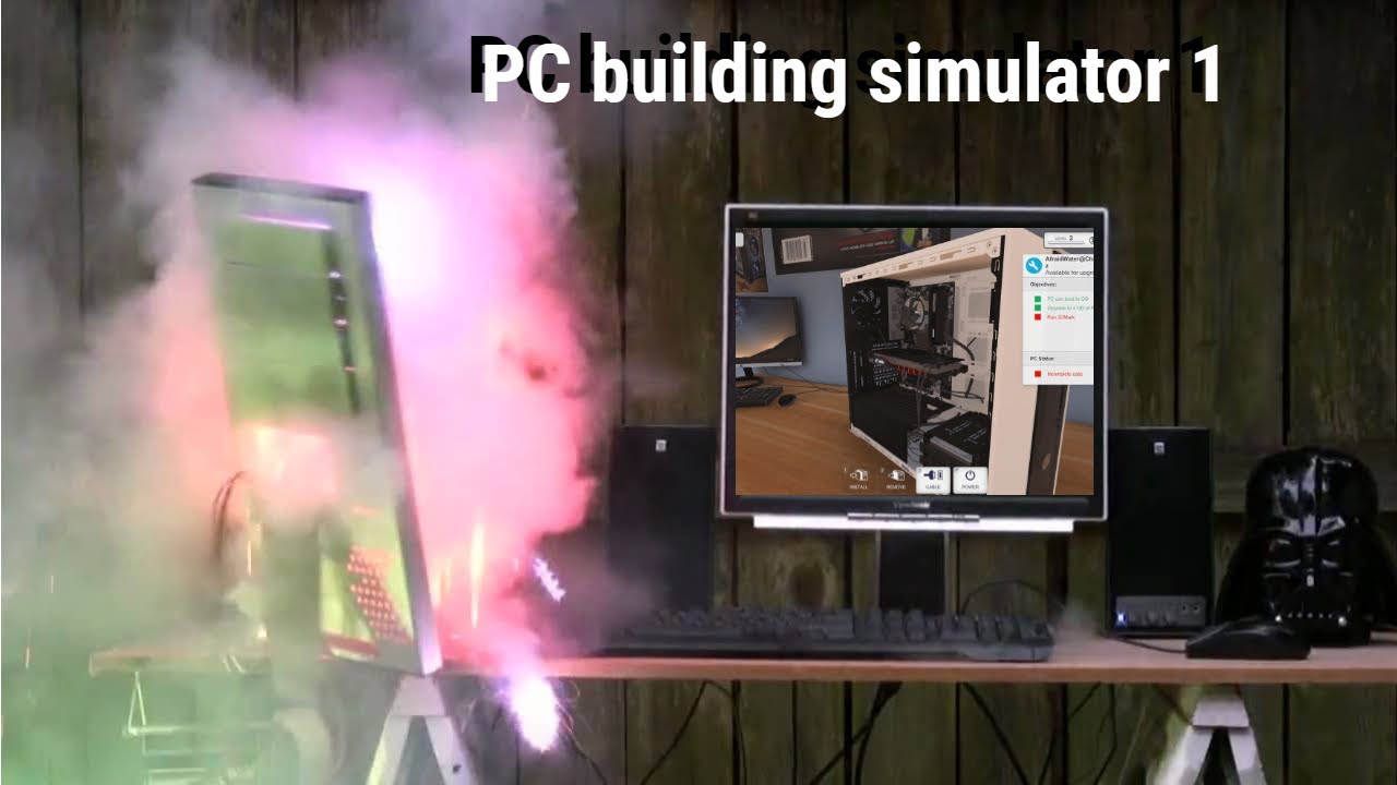 MY PC EXPLODED!!! |PC building simulator 1 - YouTube