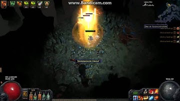 Path Of Exile [2.3] : T9 map Underground River . Explosive arrow witch Build