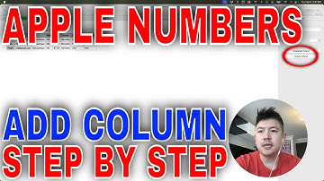 ✅  How To Add New Column In Apple Numbers Spreadsheet🔴
