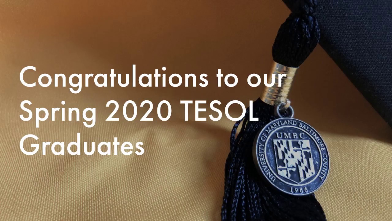 Congratulations UMBC TESOL Graduates Spring 2020