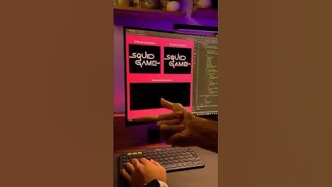 squid game logo with CSS  #css #cssanimation #frontend #development #html #coding #codeart #artcode