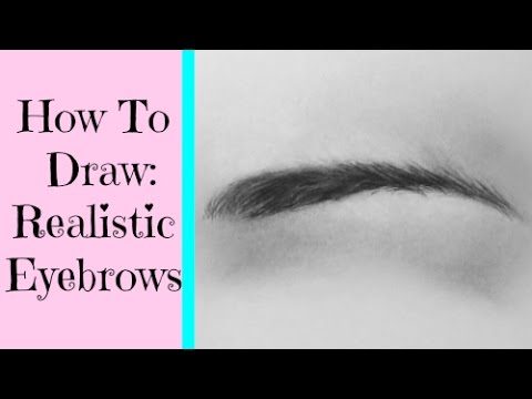 How To Draw Realistic Eyebrows With Pencil - YouTube