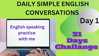Daily life English conversations |👉 speaking practice | #englishspeaking | Day 1| wayofk