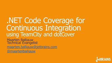 .NET Code Coverage for Continuous Integration using TeamCity and dotCover