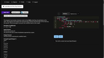 SKILLRACK | DAILY TEST | 20/11/2023 || ASTERISK INNERMOST & OUTERMOST LAYERS IN MATRIX || PYTHON ||