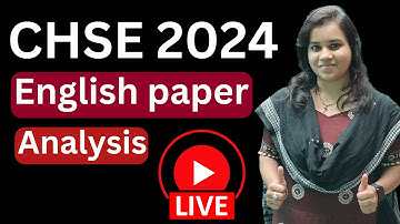 🔴CHSE Exam 2024 | English Paper Analysis | MP Mam | DP Chemistry