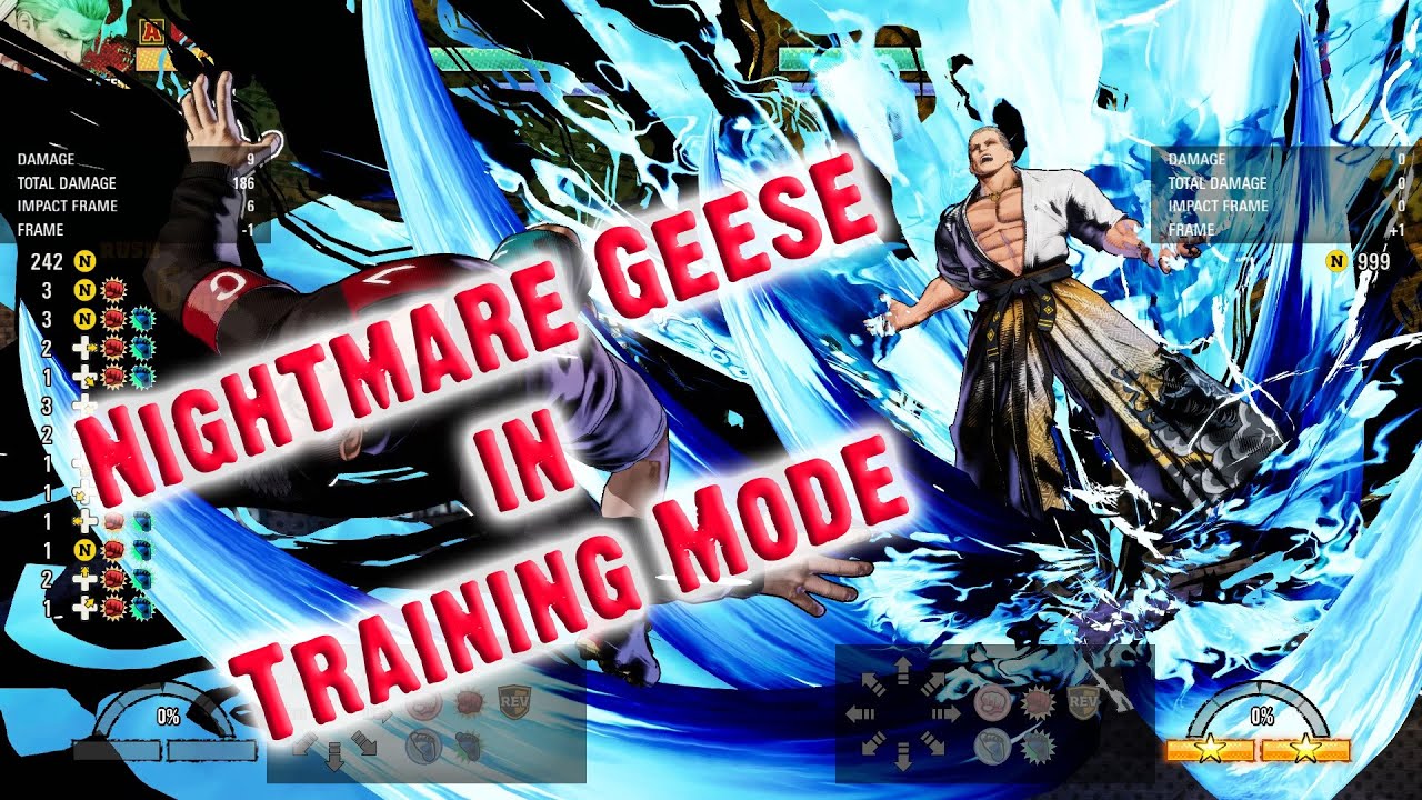 Nightmare Geese - Training Mode - Using and Fighting Against Him - Fatal Fury City of the Wolves