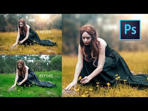Photoshop Tutorial | How to Edit Outdoor Portrait | ( Blur & Color Background )