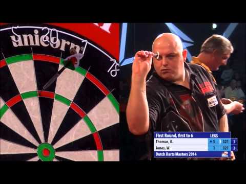 Kevin Thomas near 9 darter - Dutch Darts Masters 2014