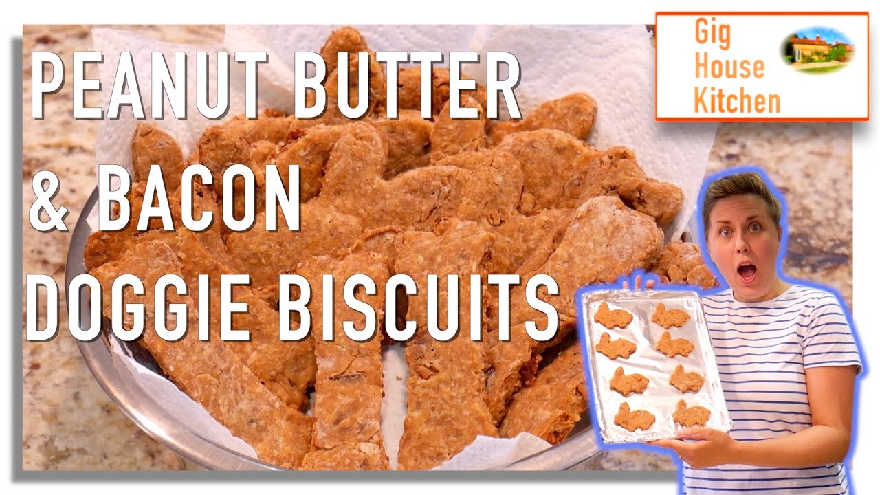 Let's Make... HOMEMADE DOGGIE BISCUITS | Peanut Butter & Bacon