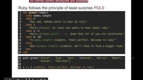 Rubizza#1 " Introduction to Ruby"