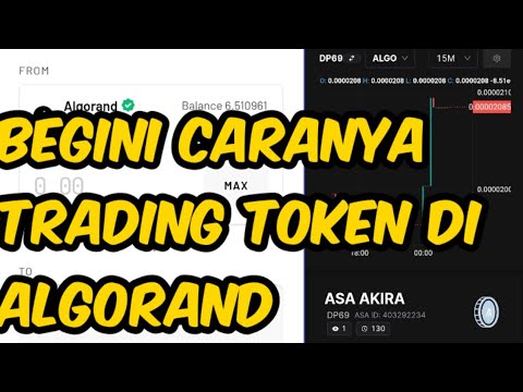CARA TRADING DAN SWAP TOKEN DI ECOSYSTEM ALGORAND DENGAN MUDAH!
