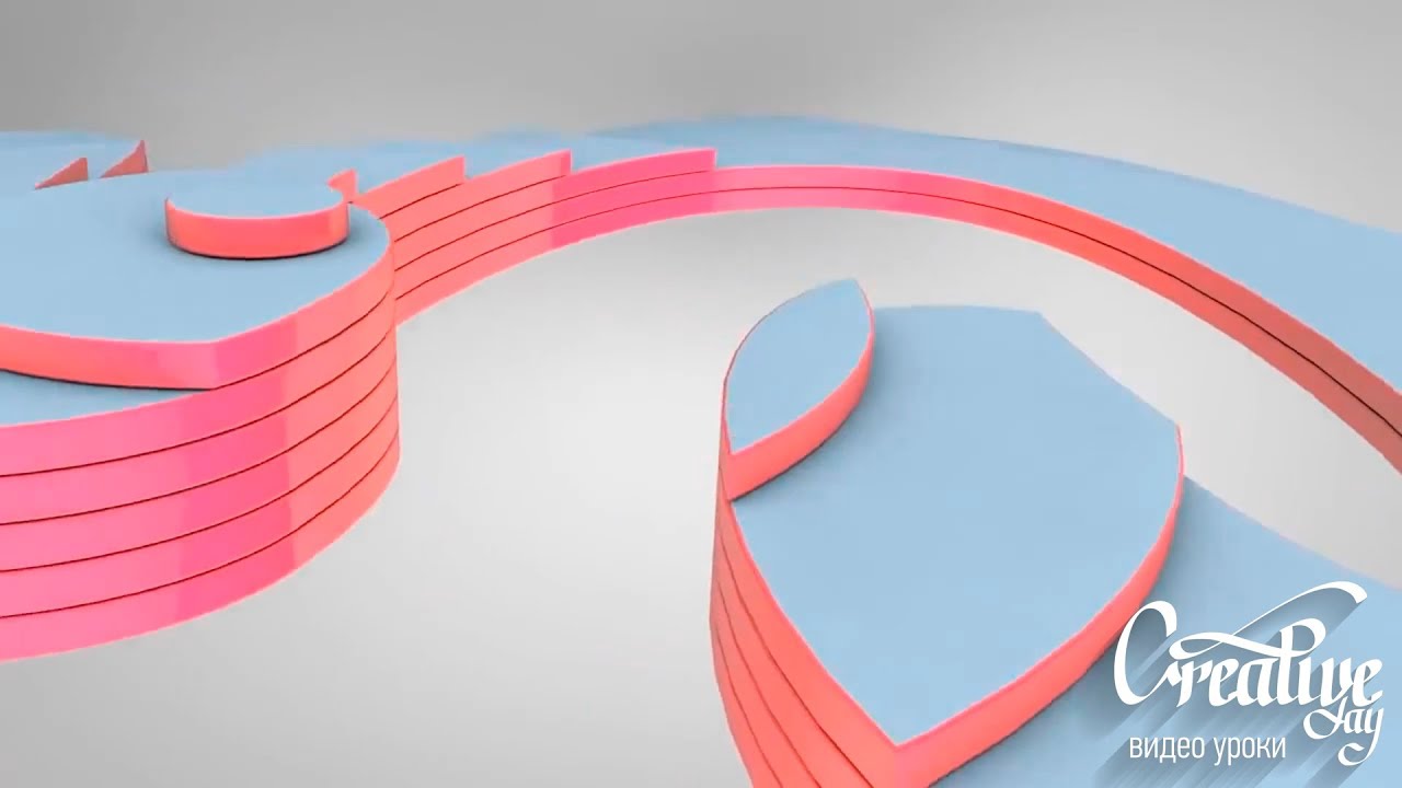 Cinema 4D Spline Text Tutorial Урок по созданию Интро - YouTube