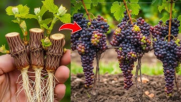 Just Try This! Grape Vine Cuttings Grow 2X Faster with One Simple Trick!