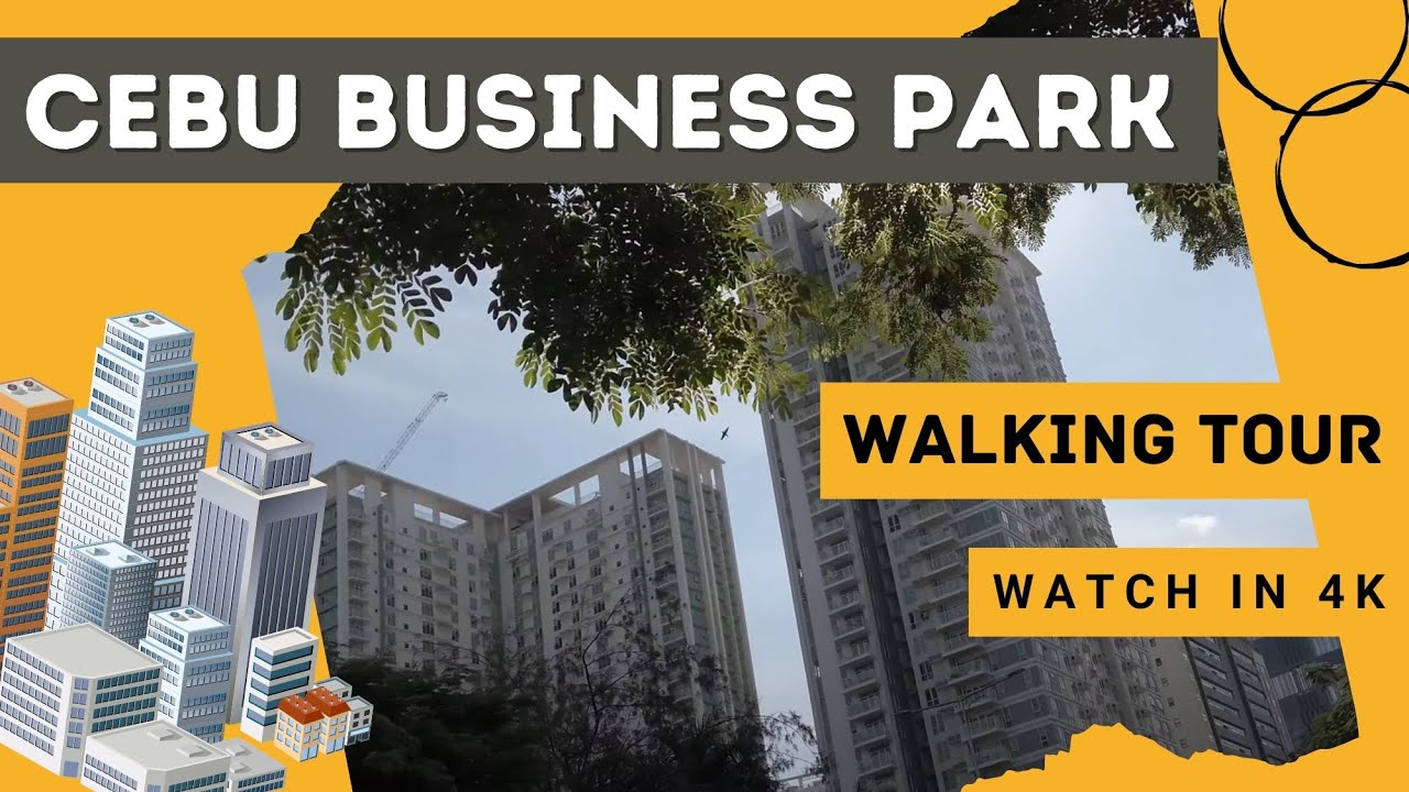 [4K] Sunny Afternoon Walk I Cebu Business Park I Virtual Walking Tour 