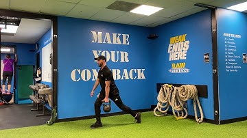 Contralateral KB Suitcase Split Squat