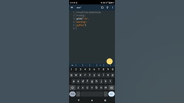 Python - Multi line statement