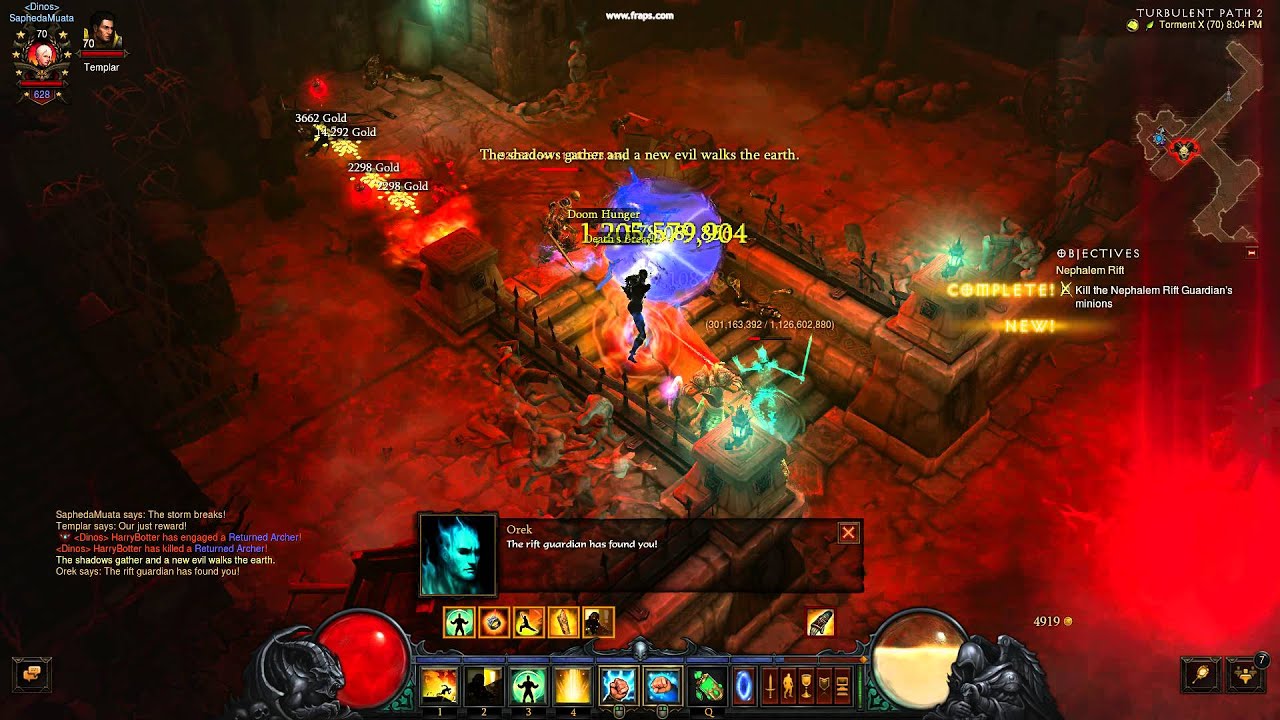 Diablo 3 monk Rift Guardian kill