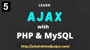 ajax with php MySQL bangla tutorial part-5