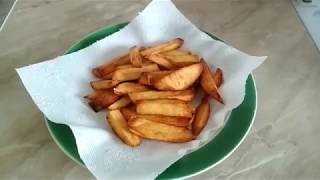 Картофель-фри дома без фритюрницы из обычного картофеля Картофель-фри дома без фритюрницы из обычного картофеля