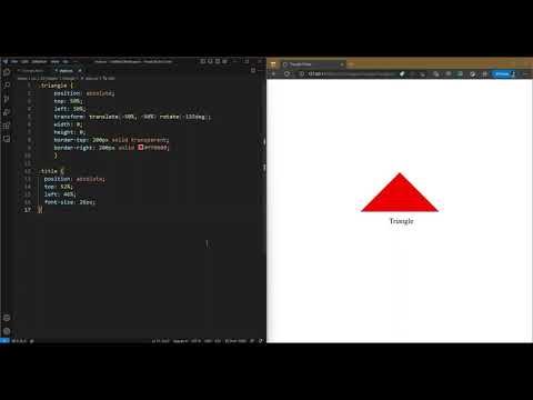 CSS Tutorial: Triangle Shape #html #css #tutorial #shape #triangle # ...