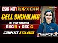 CSIR NET Life Sciences | Cell Signaling Complete Syllabus Coverage + Question Practice | Part B & C