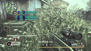 Cod4 | Downpour Bounce 1080 Double Shot Cancel No Scope Across Map